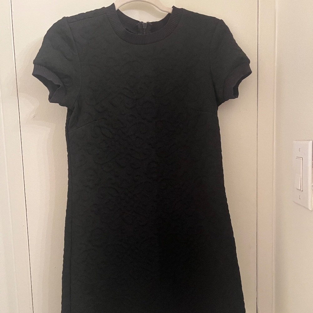 Black jacquard dress
